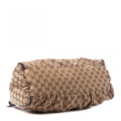 Gucci Monogram Large D Gold Hobo Dark Brown 3 of 9