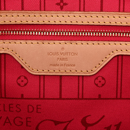 Louis Vuitton Monogram My LV Heritage Neverfull MM Fuchsia Orange 7 of 14