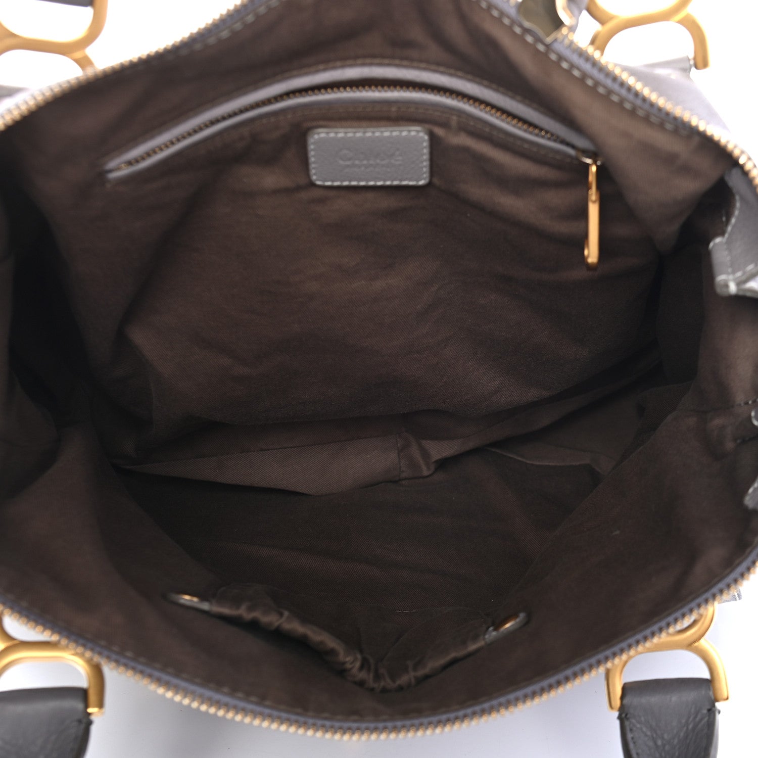Chloe Calfskin Large Marcie Satchel Cashmere Grey 6 of 9