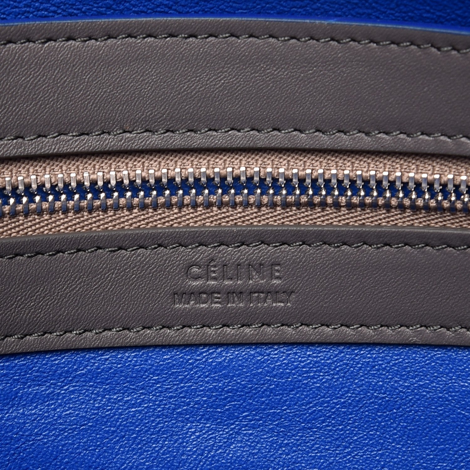 Celine Calfskin Small Belt Cabas Phantom Light Anthracite 5 of 7