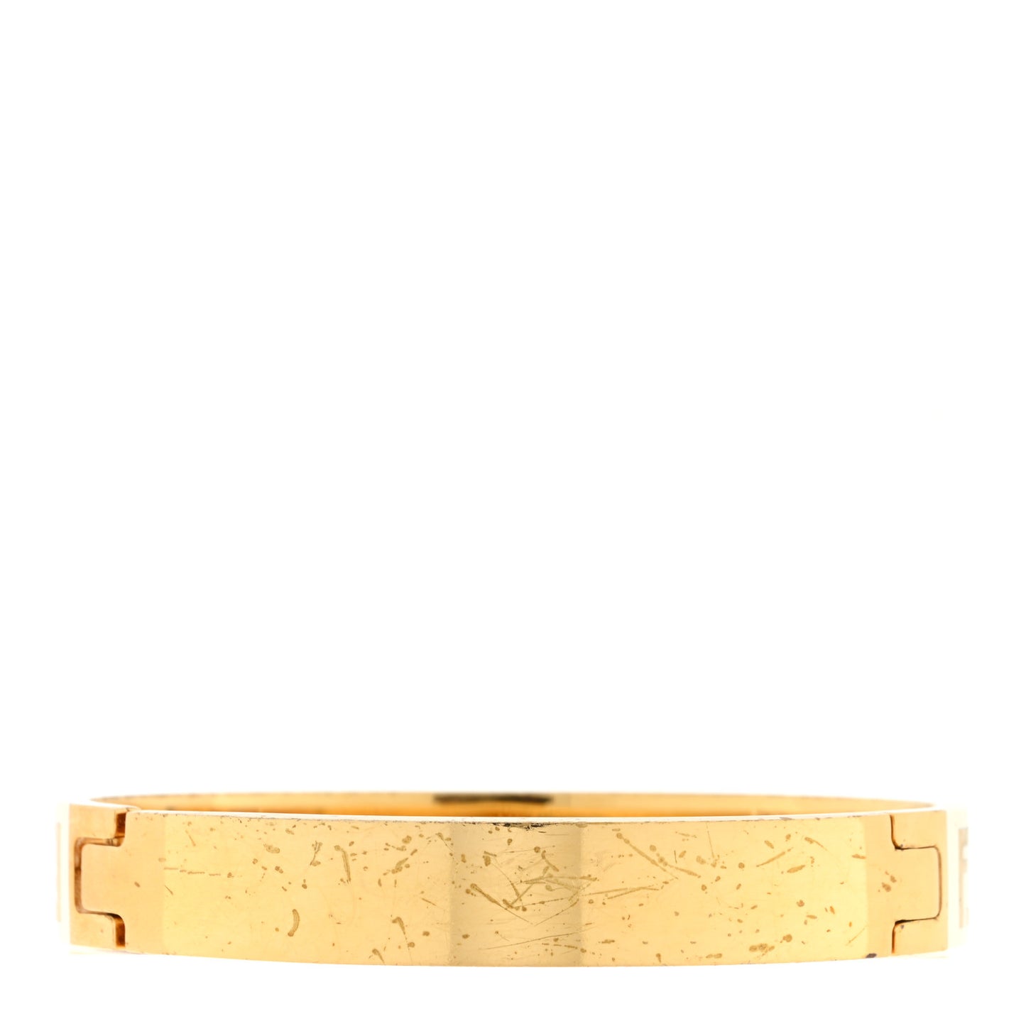 Brass Enamel FF Bracelet M White Gold
