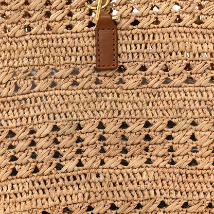 Saint Laurent Raffia Calfskin Medium Panier Tote Naturel 8 of 11