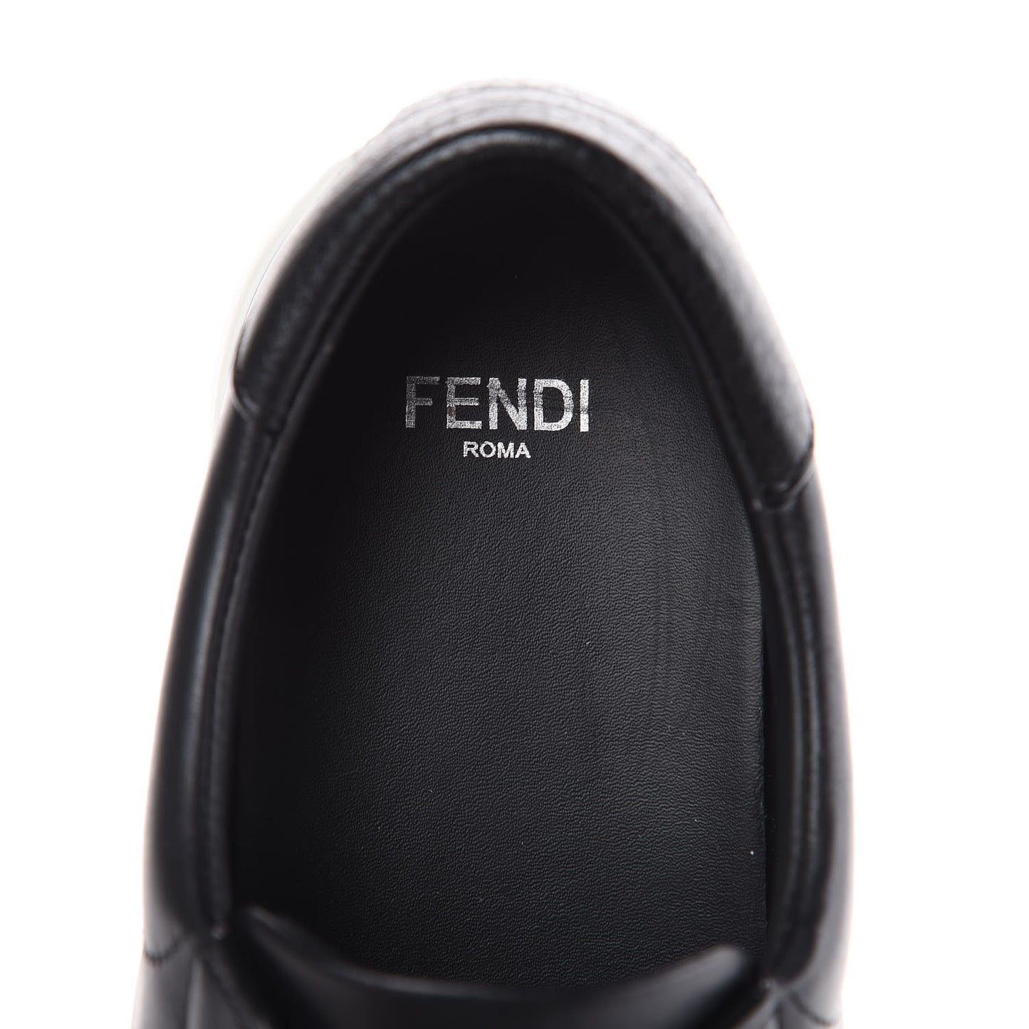 Vitello Microfiber FF Rockoclick Slip On Sneakers 36.5 Black Tobacco