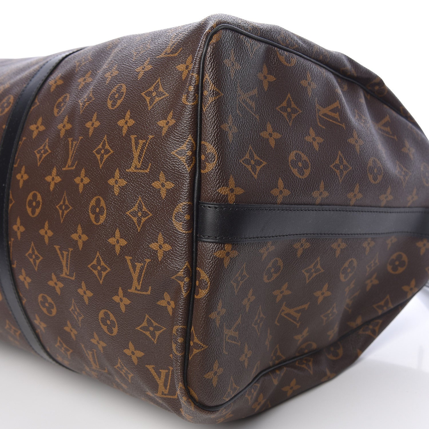 Louis Vuitton Monogram Macassar Keepall Bandouliere 55 6 of 11