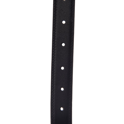 Hermes Swift Epsom 24mm Mini Constance H Belt 90 Black Etoupe 7 of 9