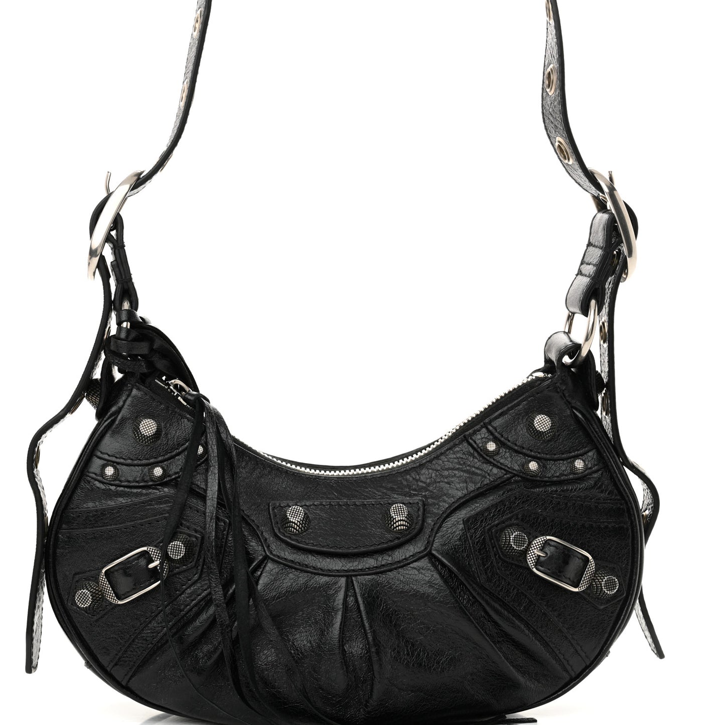 Agneau Arena Le Cagole Shoulder Bag XS Black