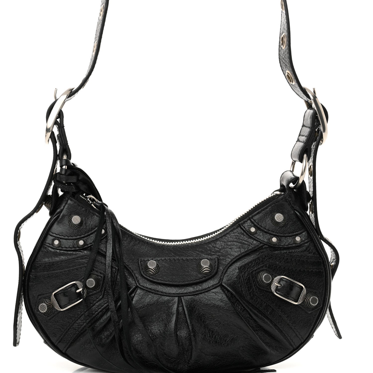 Balenciaga Agneau Arena Le Cagole Shoulder Bag XS Black 9 of 11
