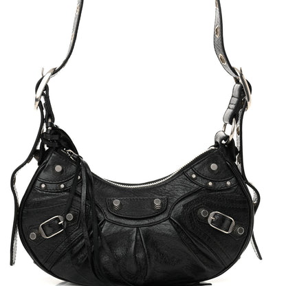 Balenciaga Agneau Arena Le Cagole Shoulder Bag XS Black 9 of 11