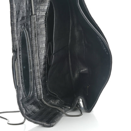 Chanel Metallic Calfskin Striped 2.55 Reissue Flap Black 6 of 7