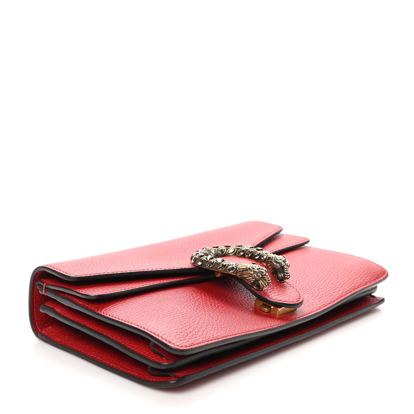 Dollar Calfskin Swarovski Crystal Small Dionysus Shoulder Bag Hibiscus Red