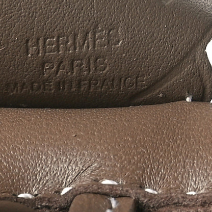 Hermes Milo Lambskin Grigri Rodeo Pegase Horse Bag Charm PM Etoupe 4 of 5