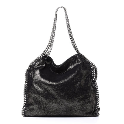 Stella McCartney Metallic Shaggy Deer Small Falabella Tote Black 1 of 4
