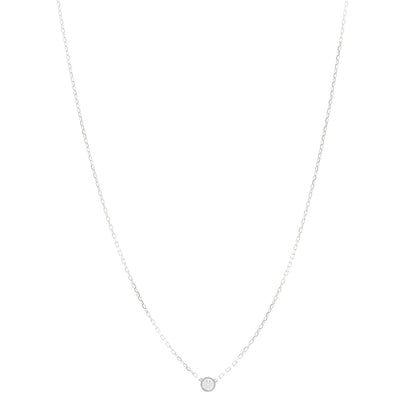 Cartier 18K White Gold Diamond SM D'Amour Pendant Necklace 1 of 5