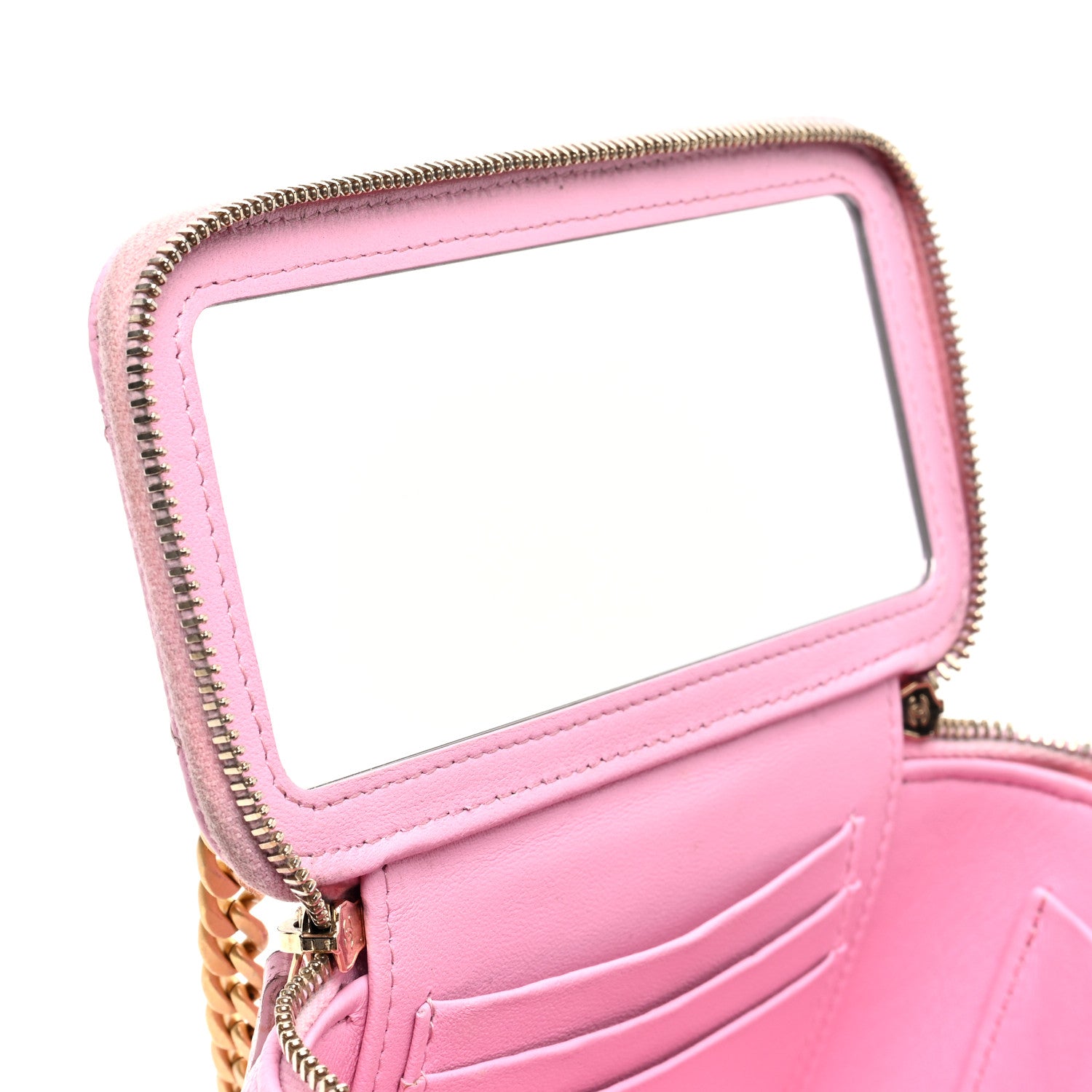 Chanel Caviar Quilted Sweetheart Vanity Case Pink 8 of 11
