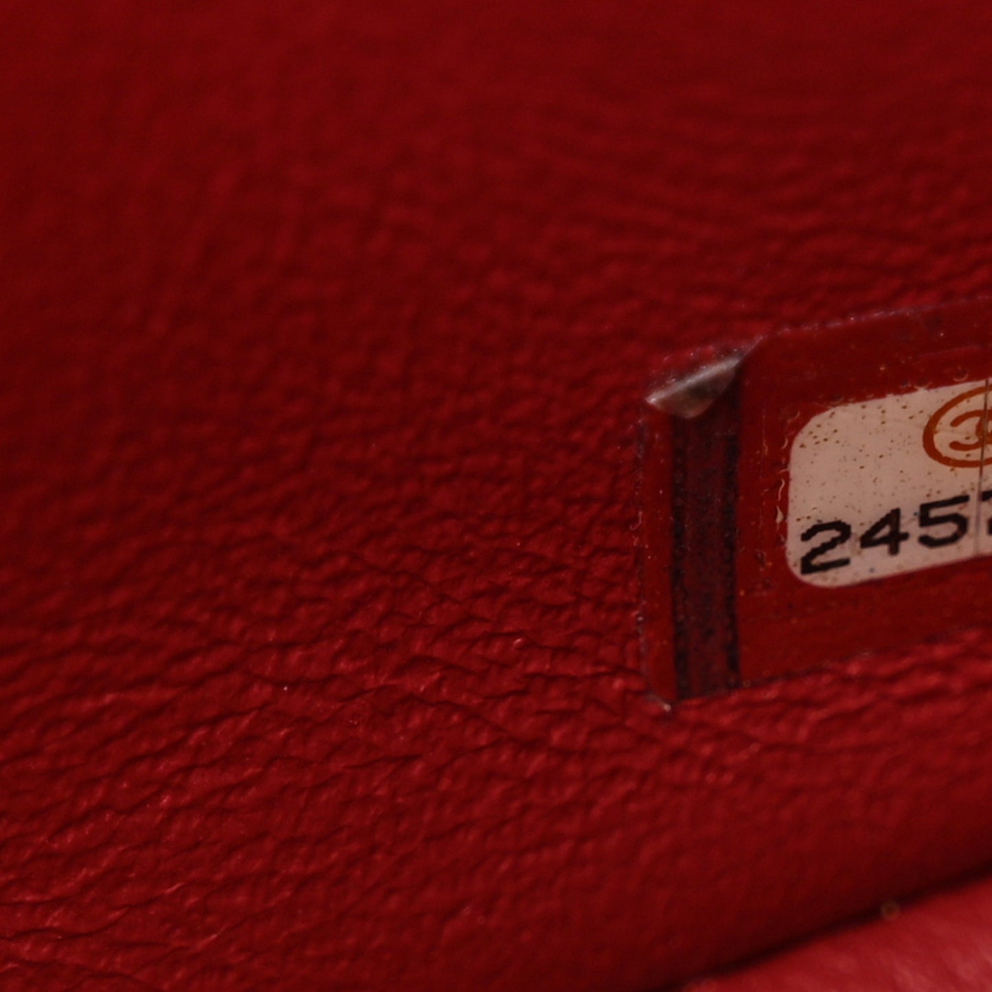 Caviar Quilted Mini Square Flap Red