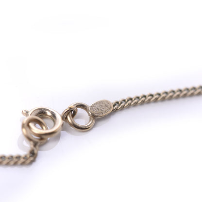 Chanel Crystal CC Heel Motif Necklace Gold 6 of 6