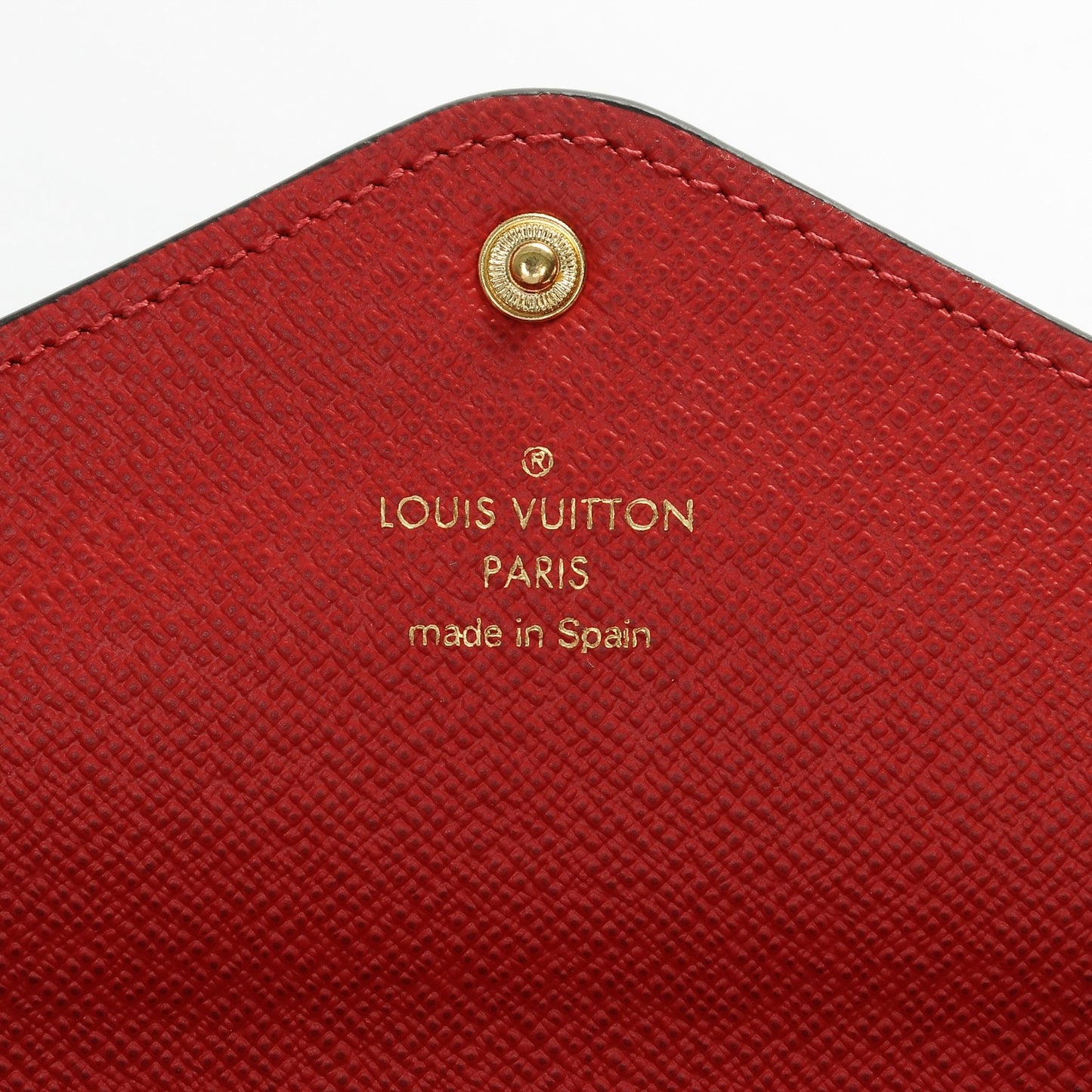 Damier Ebene Josephine Wallet Red