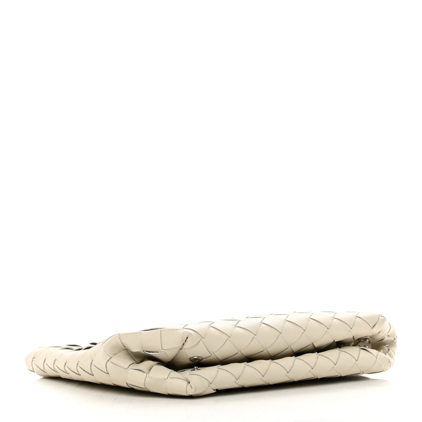 Nappa Intrecciato Wristlet Pouch Clutch Plaster