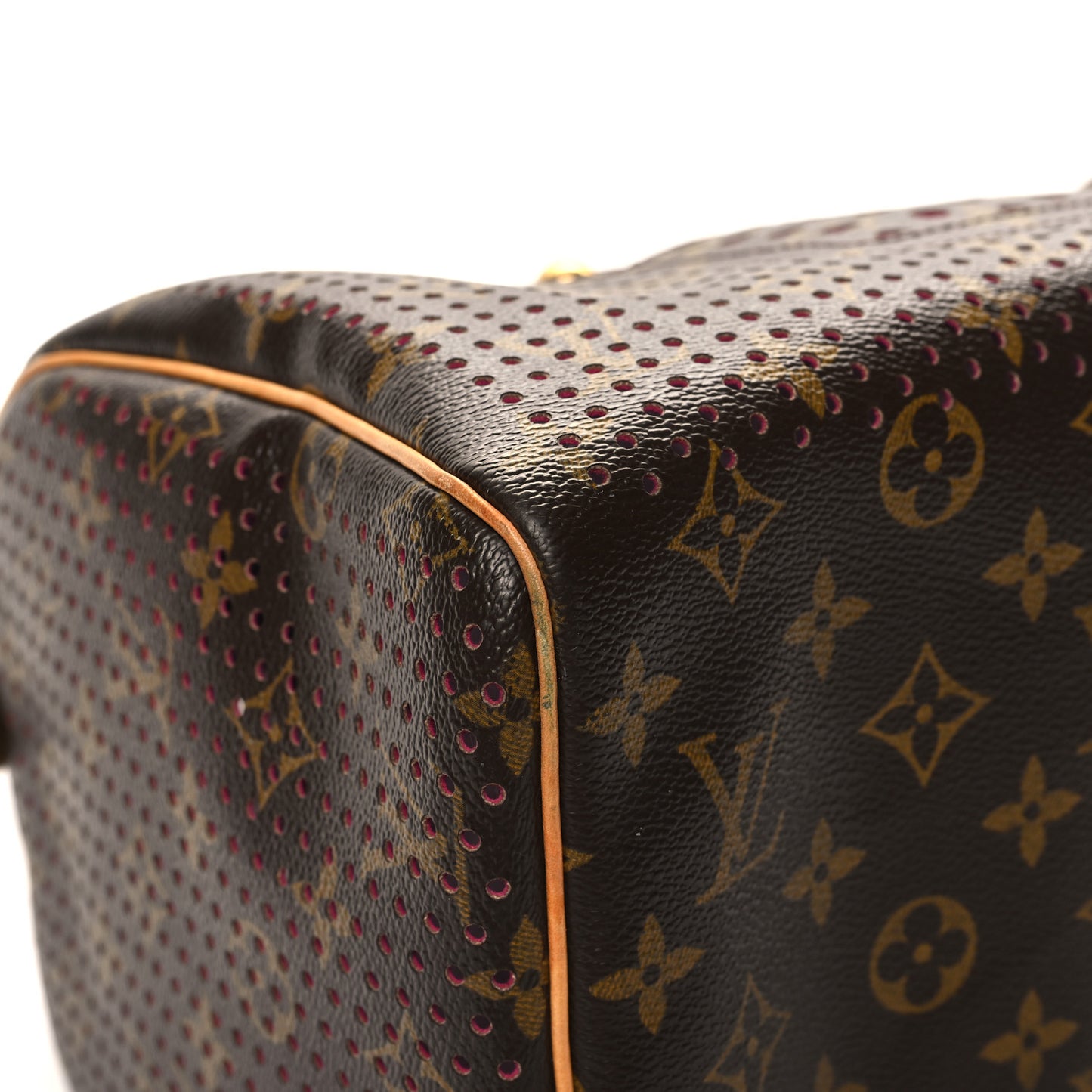 Monogram Perforated Speedy 30 Fuchsia
