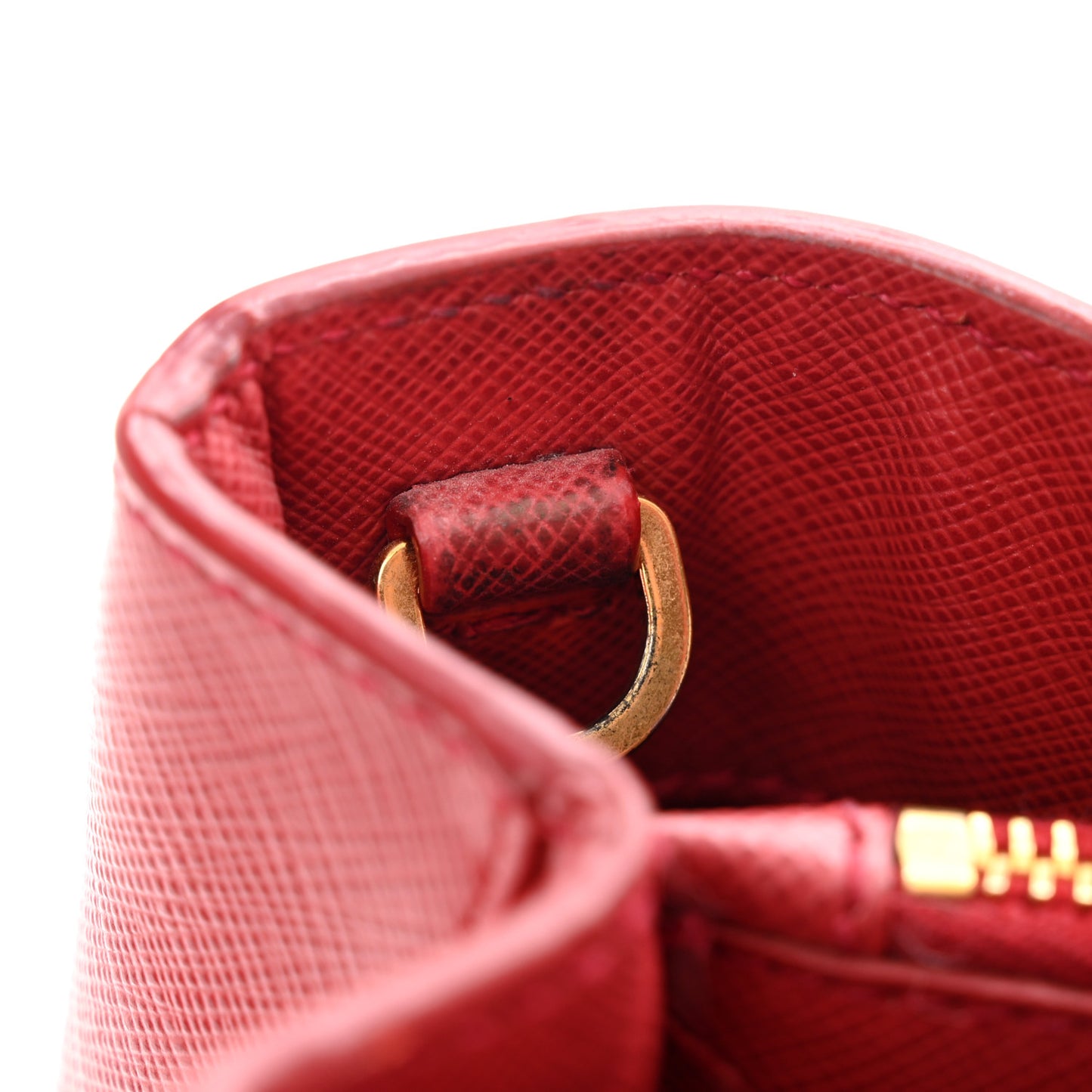Saffiano Lux Medium Tote Fuoco