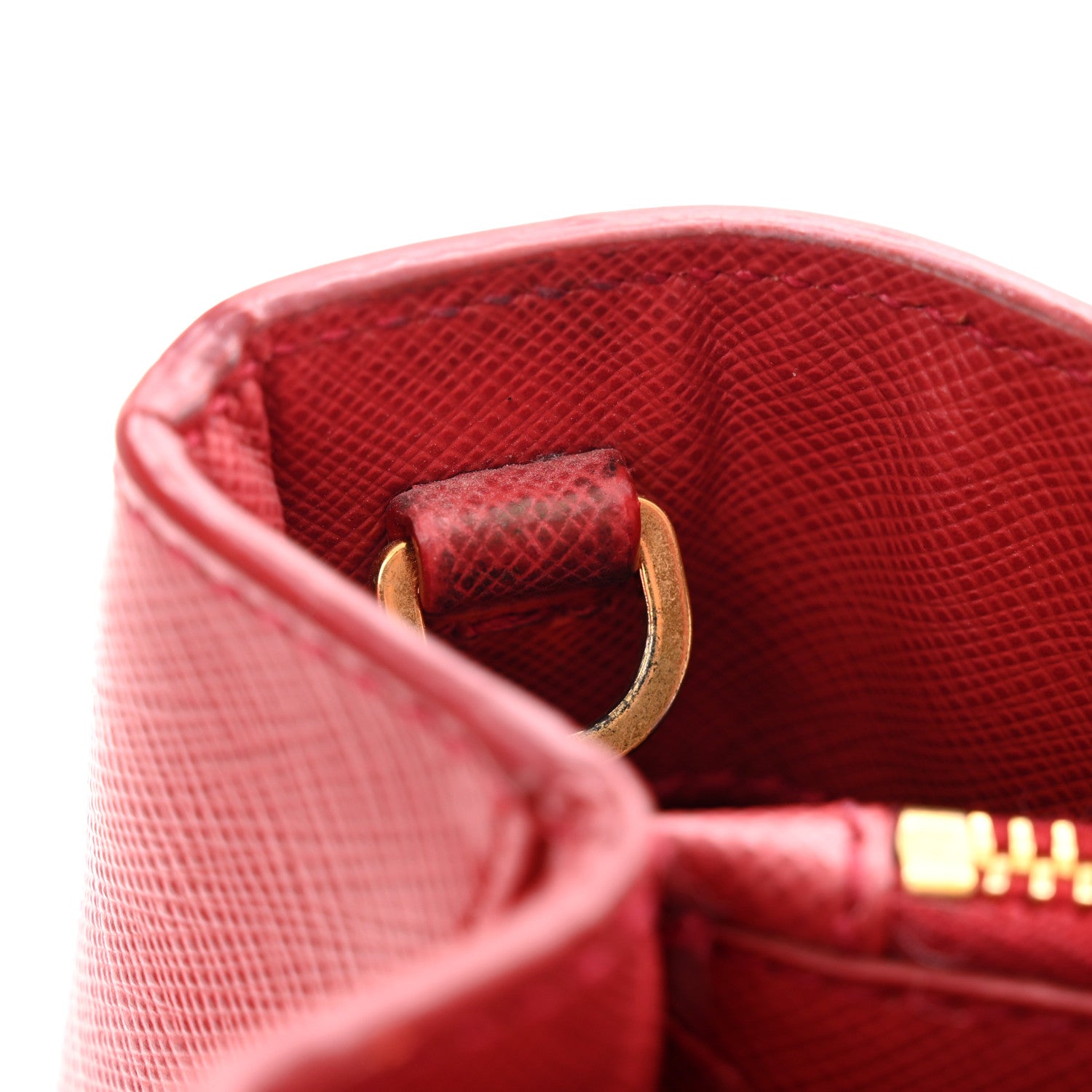 Prada Saffiano Lux Medium Tote Fuoco 11 of 11