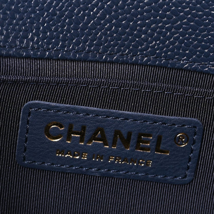 Chanel Caviar Quilted Small Boy Flap Navy 5 of 9