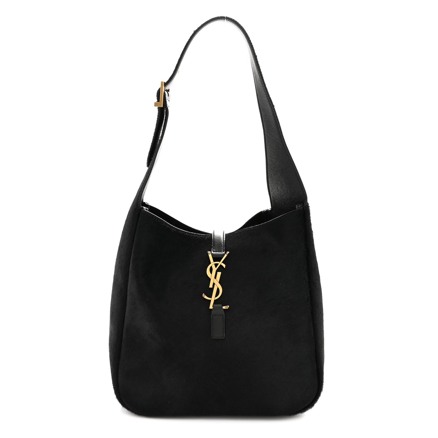 Calf Hair Small Le 5 A 7 Soft Hobo Black