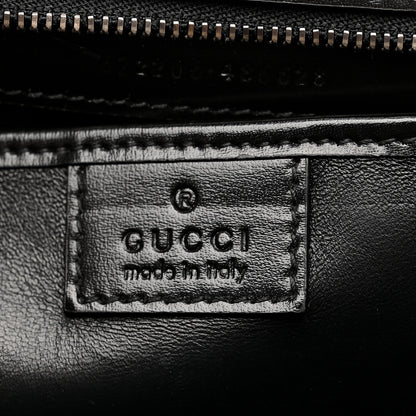 Gucci Boarded Dyana Lux Calfskin Web Monochrome Medium Bamboo 1947 Top Handle Bag Black 6 of 12