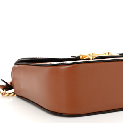 Miu Miu City Calf Lock Shoulder Bag Cognac 8 of 12