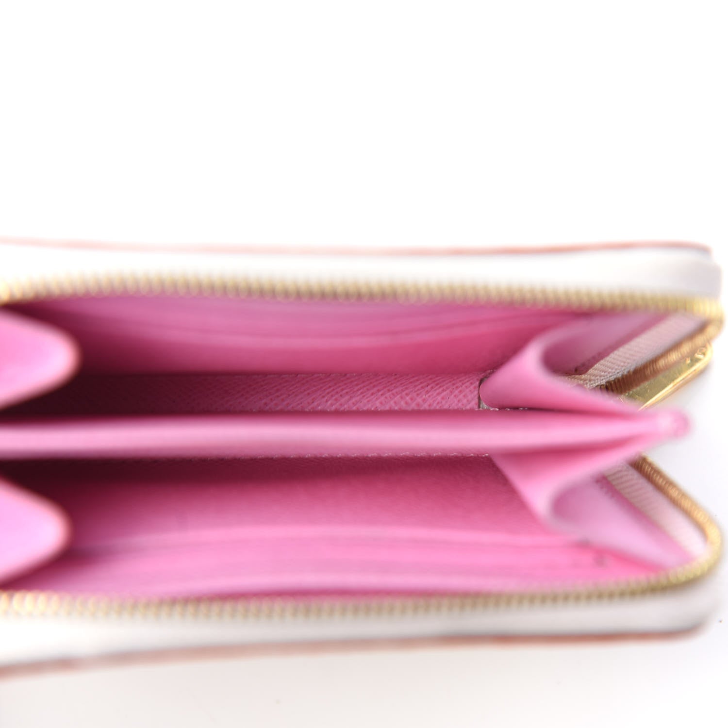 Louis Vuitton Monogram Multicolor Zippy Coin Purse Wallet White Litchi 5 of 9