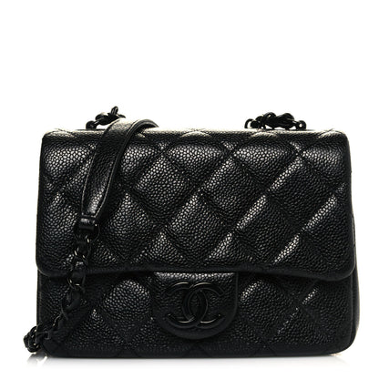 Chanel Caviar Quilted Incognito Mini Square Flap Black 1 of 11