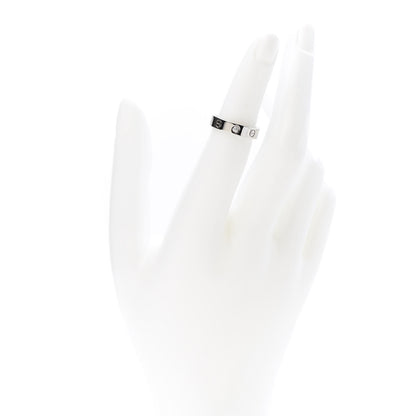 Cartier 18K White Gold Diamond 4mm LOVE Wedding Band Ring 49 4.75 2 of 4