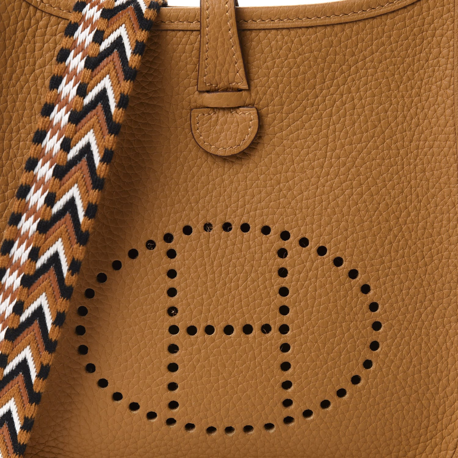 Hermes Taurillon Clemence Allegro Evelyne TPM Sesame 10 of 11