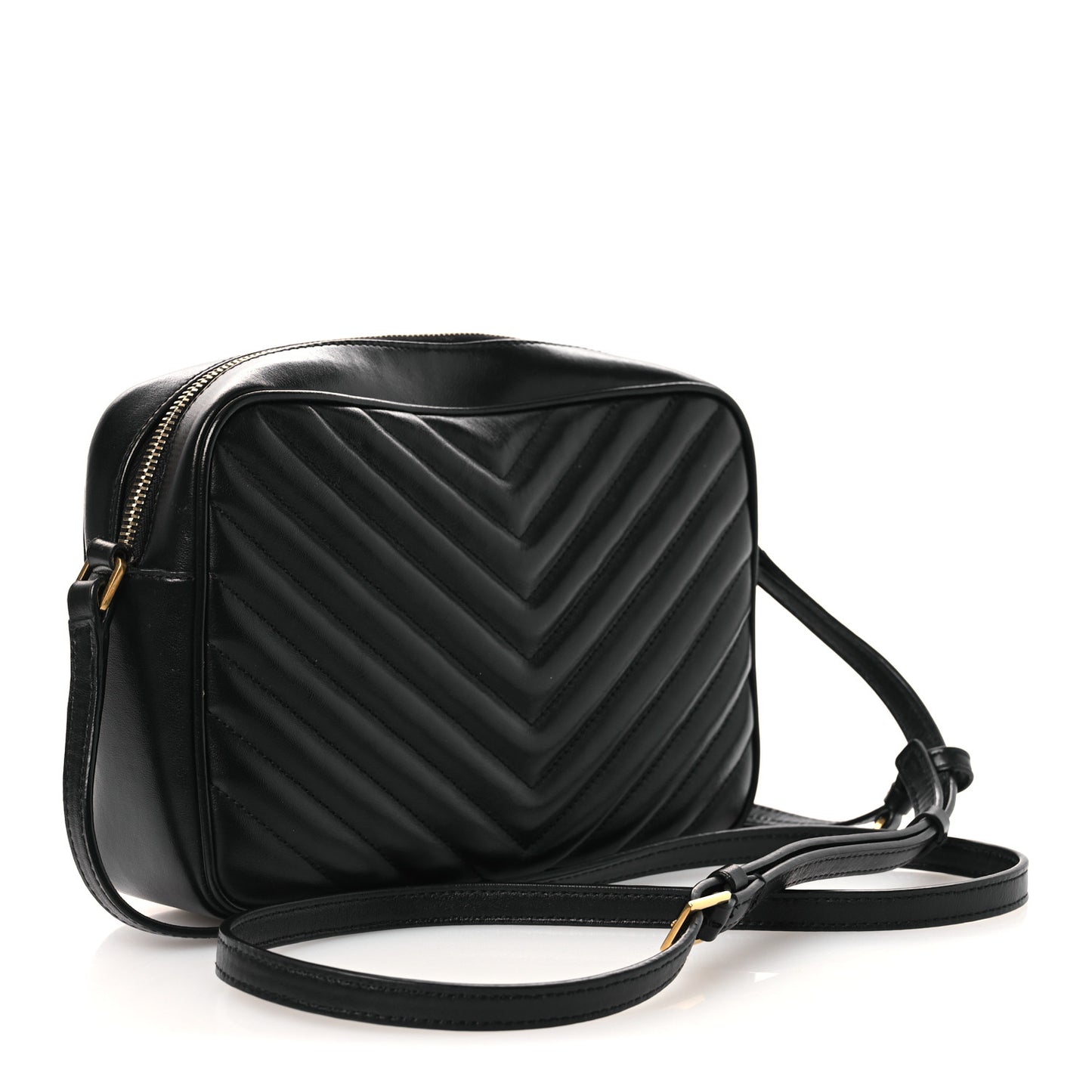 Calfskin Matelasse Monogram Lou Camera Bag Black