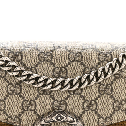Gucci GG Supreme Monogram Small Dionysus Shoulder Bag Taupe 8 of 14