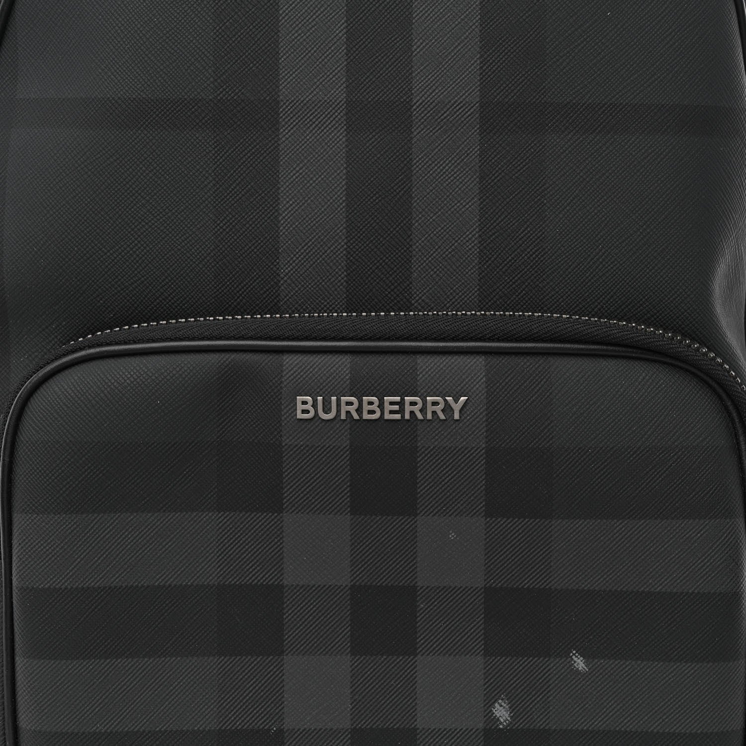 Burberry London Check Logo Rocco Backpack Charcoal 7 of 14