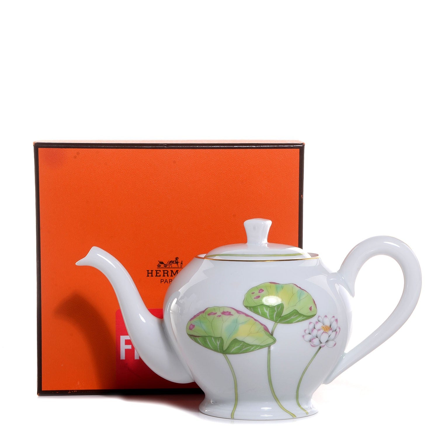 Hermes Porcelain Nil Teapot for 2 7 of 7