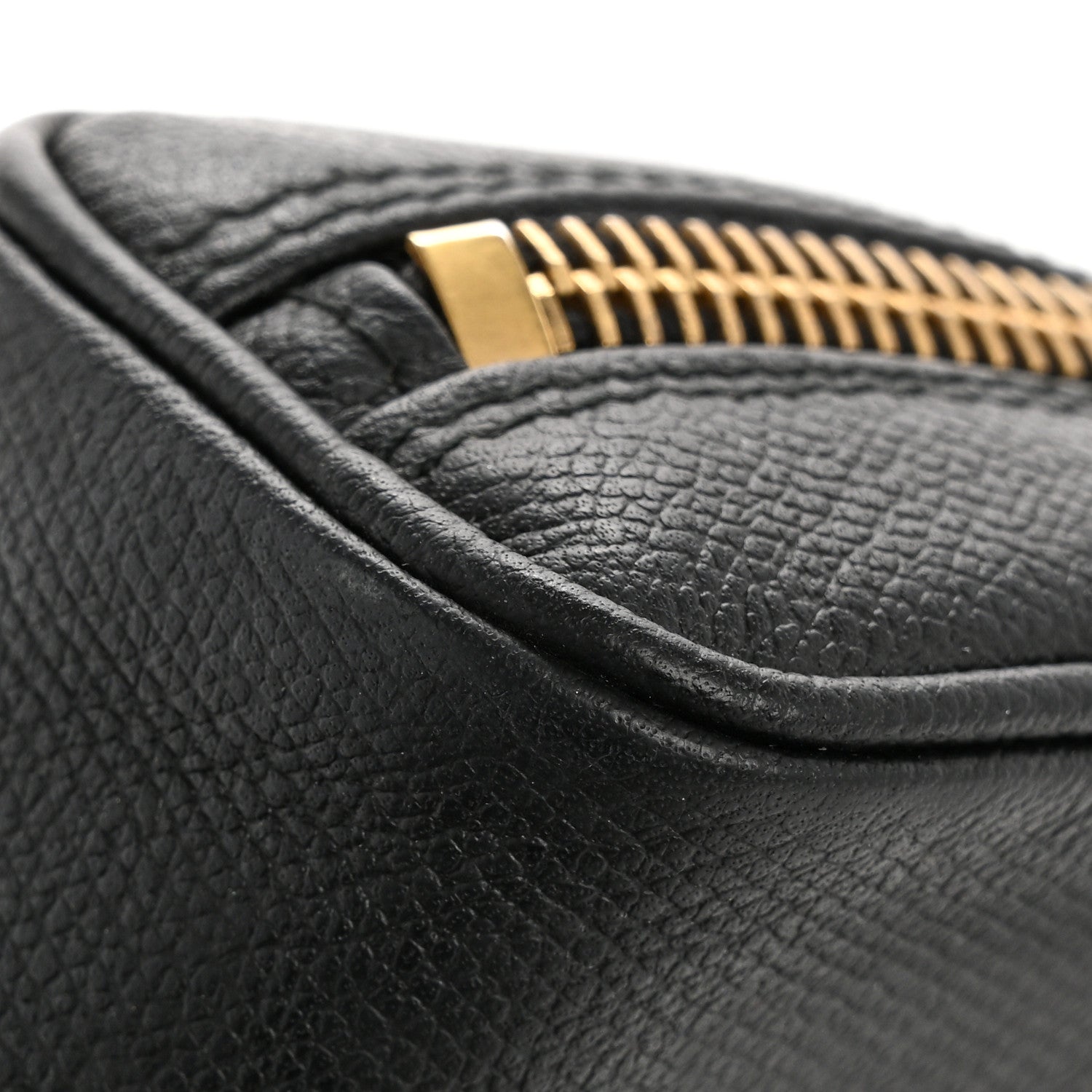 Chanel Grained Calfskin CC Button Cosmetic Case Black 9 of 9