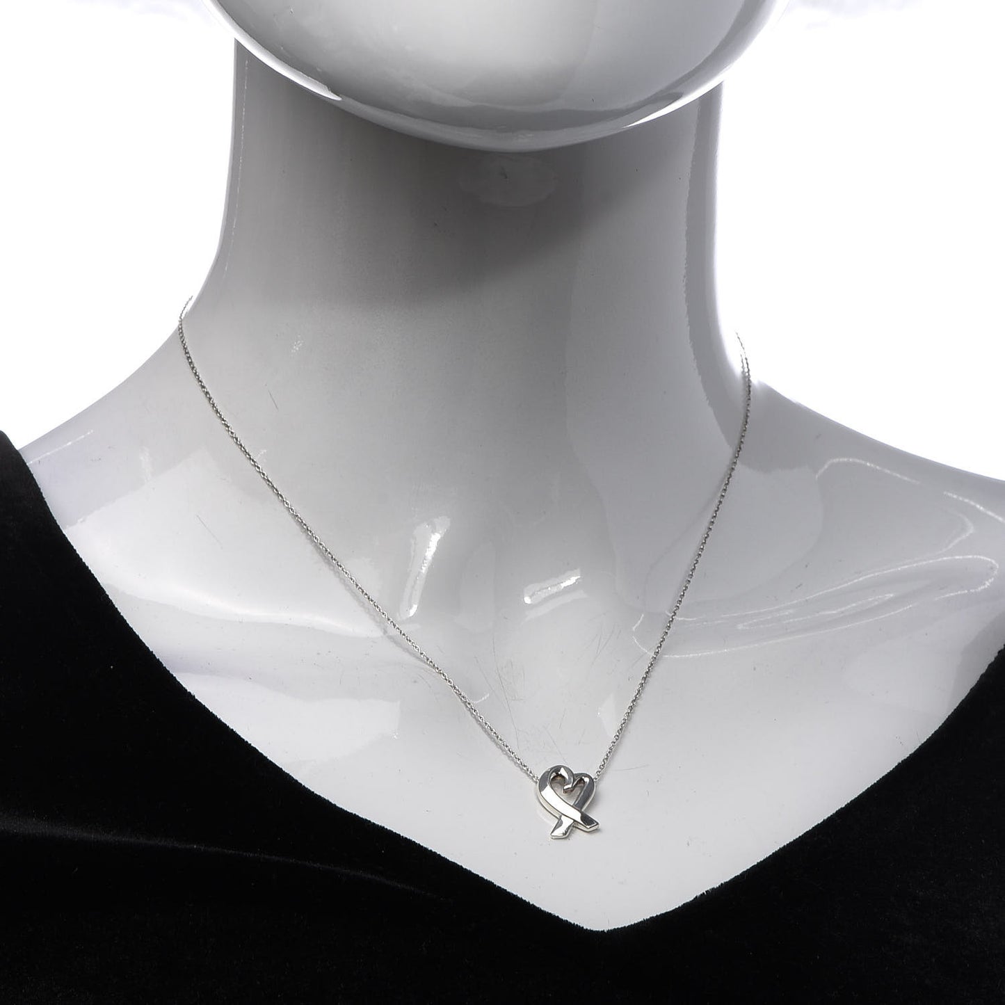 Sterling Silver Small Paloma Picasso Loving Heart Pendant Necklace