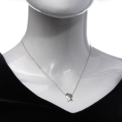 Tiffany Sterling Silver Small Paloma Picasso Loving Heart Pendant Necklace 2 of 7