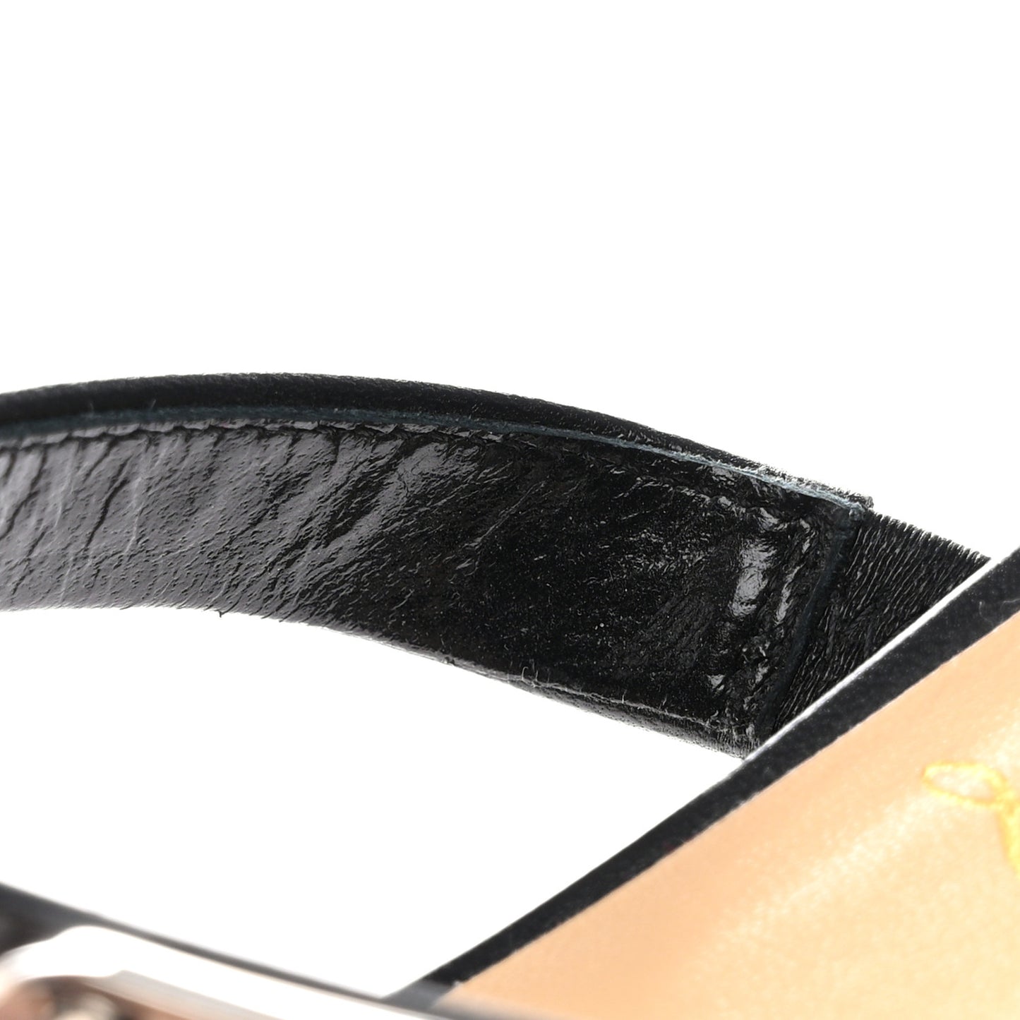 Nappa Choc Lock Flats 37 Black