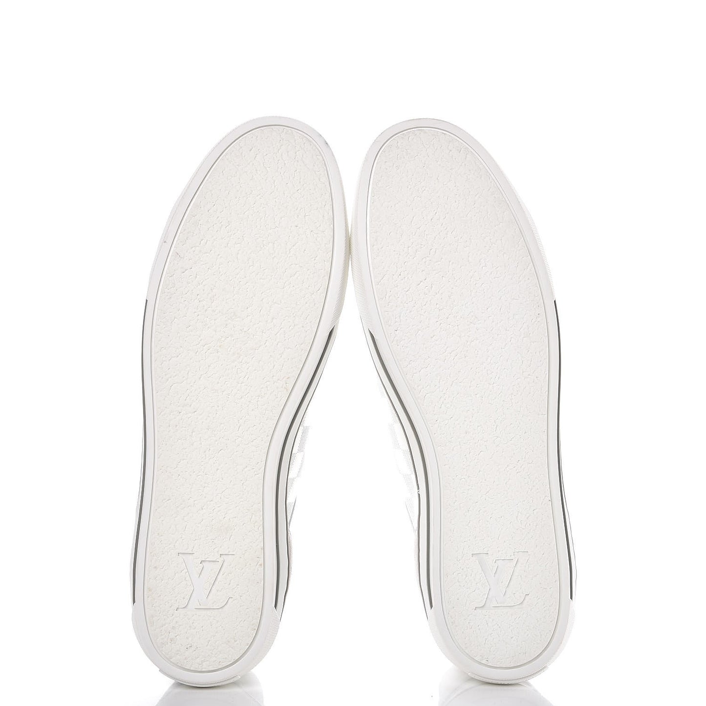 Calfskin Suede Damier Aventure Zip Up Sneaker 9.5 White