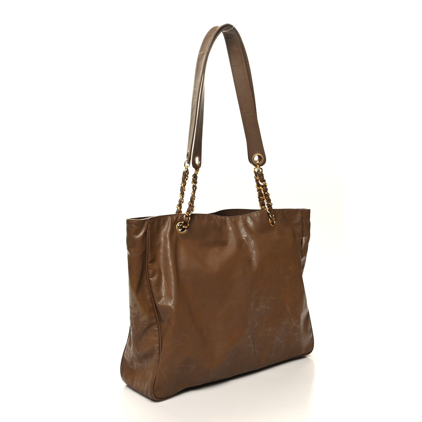 Calfskin CC Timeless Shopping Tote Brown