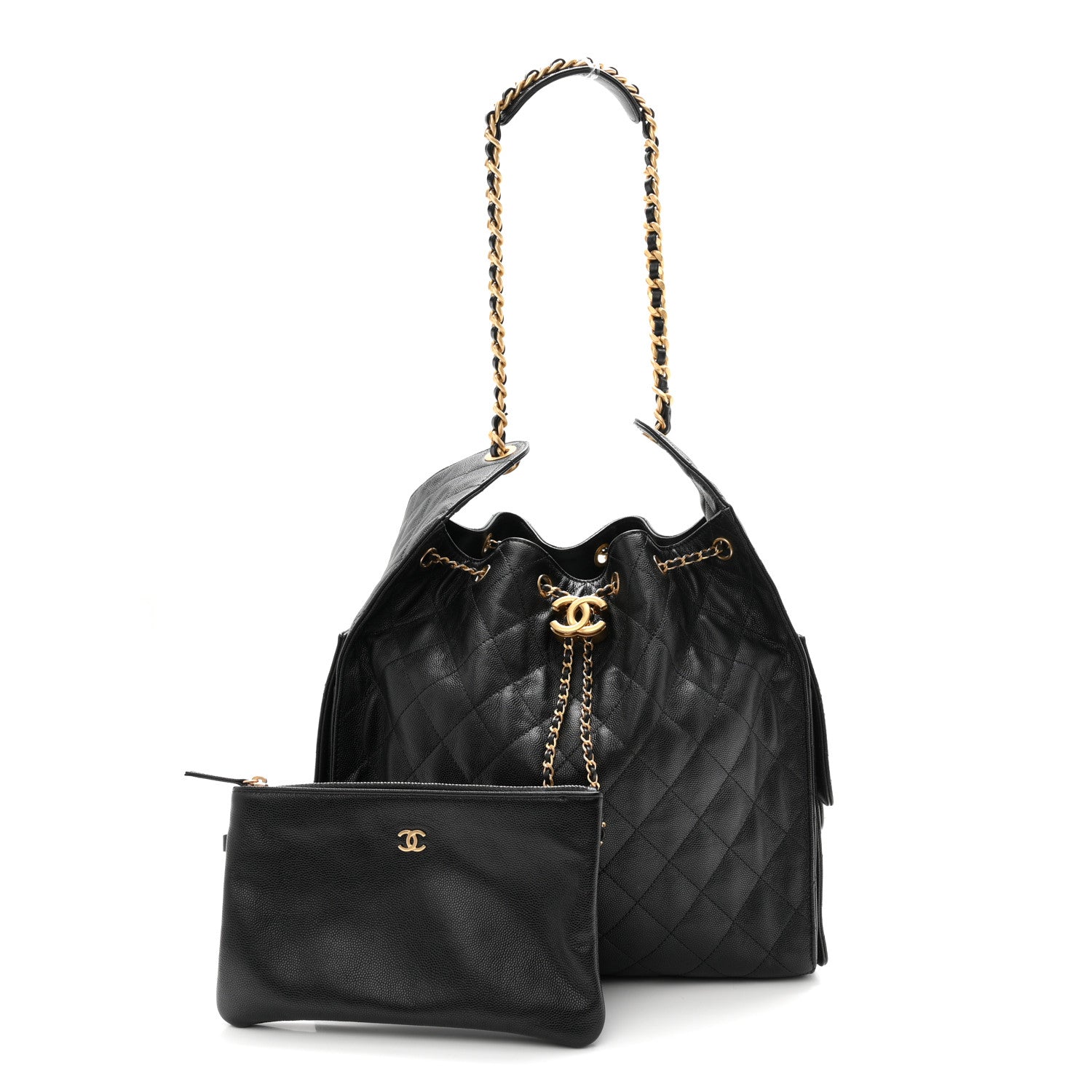 Chanel Caviar Quilted Medium Chanel 25 Handbag Black 3 of 12