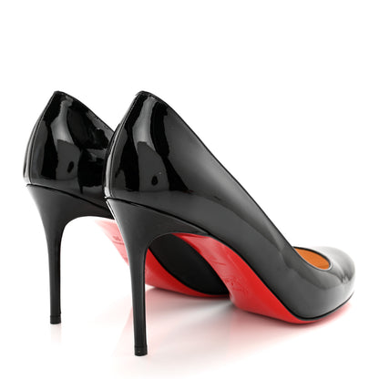 Christian Louboutin Patent Fifi 85 Pumps 38 Black 4 of 12