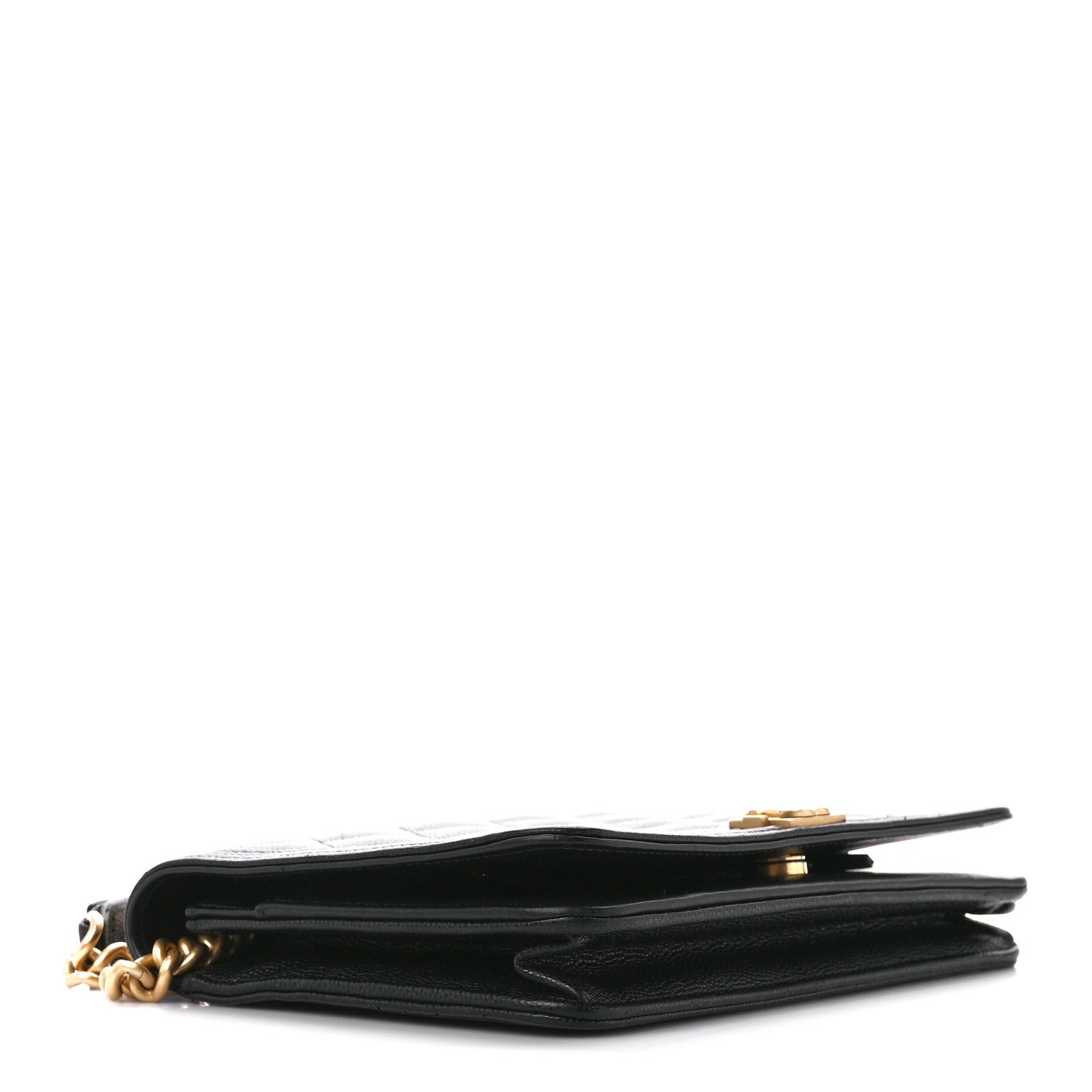 Chanel Caviar Quilted Boy Wallet On Chain WOC Black 4 of 12