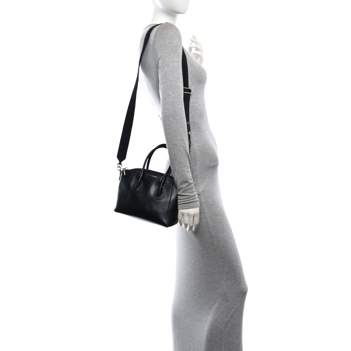 Givenchy Box Calfskin Mini Sport Antigona Top Handle Bag Black 2 of 9