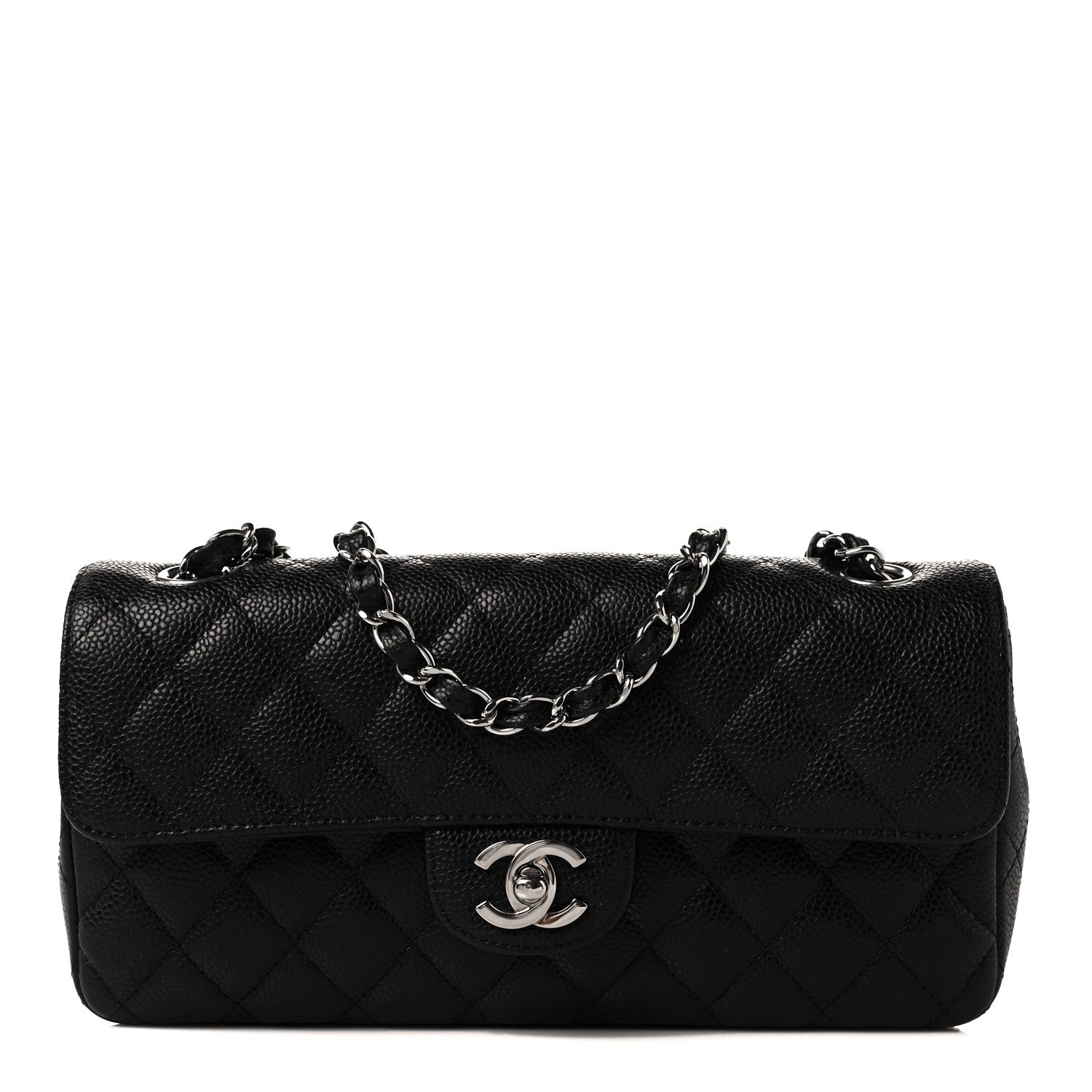 Chanel Caviar Quilted East West Flap Black 1 of 9