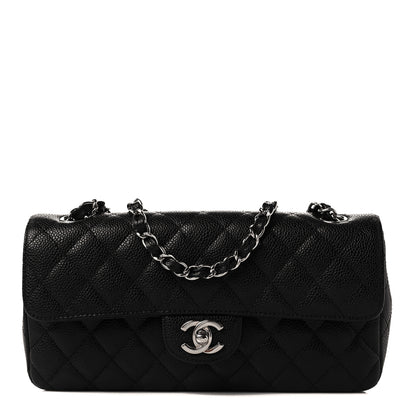 Chanel Caviar Quilted East West Flap Black 1 of 9