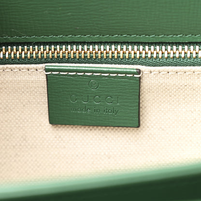 Gucci Azalea Calfskin Horsebit 1955 Shoulder Bag New Shamarock Emerald 6 of 10